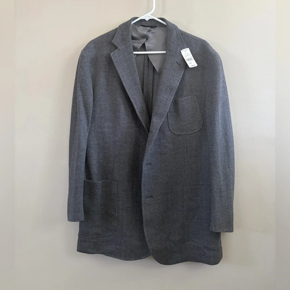 Brooks Brothers Men's Sport Coat Dark Grey Size 46R NWT